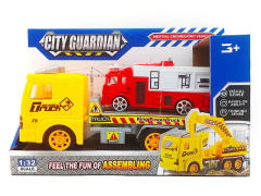 Friction Truck Tow Fire Engine(2S)