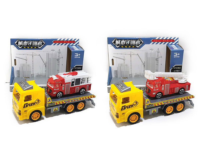 Friction Truck Tow Fire Engine(2S) toys