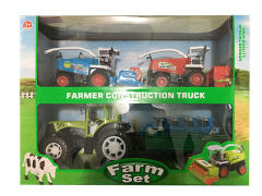 Friction Farmer Truck Set