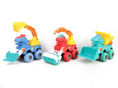 Friction Construction Truck(3S3C) toys