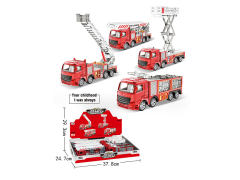 Die Cast Fire Engine Friction(8in1)