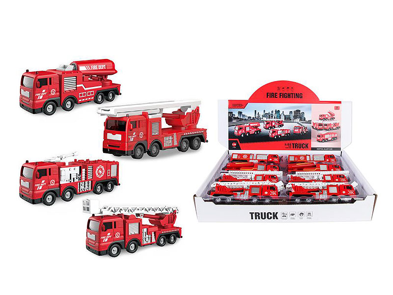 Die Cast Fire Engine Friction(8in1) toys