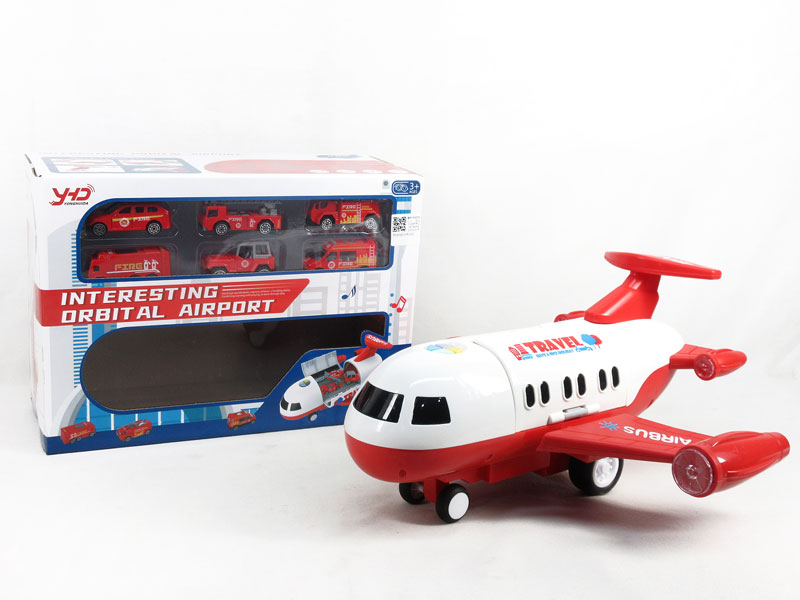 Friction Fire Fighting Storage Aircraft W/L_M toys