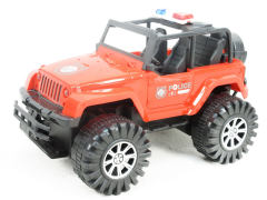 1:18 Friction Jeep Police Car(2C)
