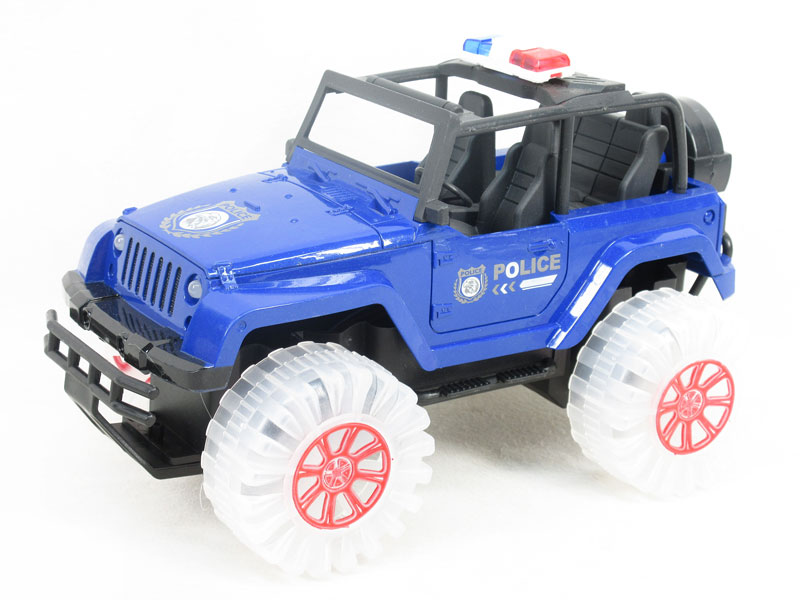 1:18 Friction Jeep Police Car W/L(2C) toys