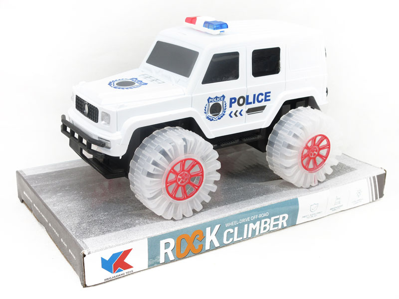 1:18 Friction Police Car W/L(2C) toys