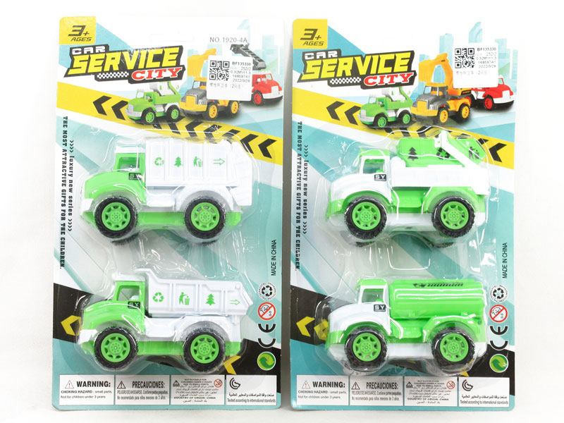 Friction Sanitation Truck(2in1) toys