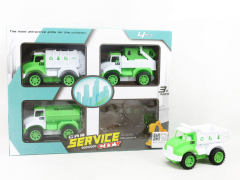 Friction Sanitation Truck(4in1) toys