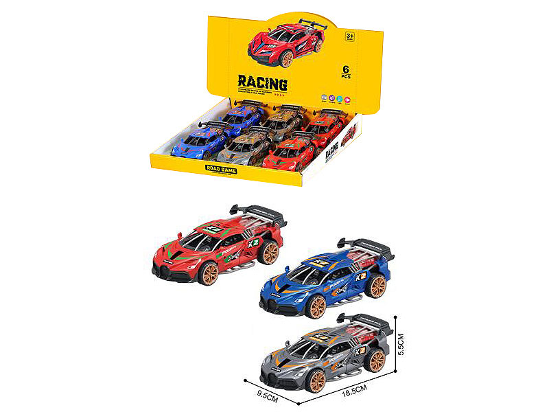 Friciton Sports Car W/L_S(6in1) toys