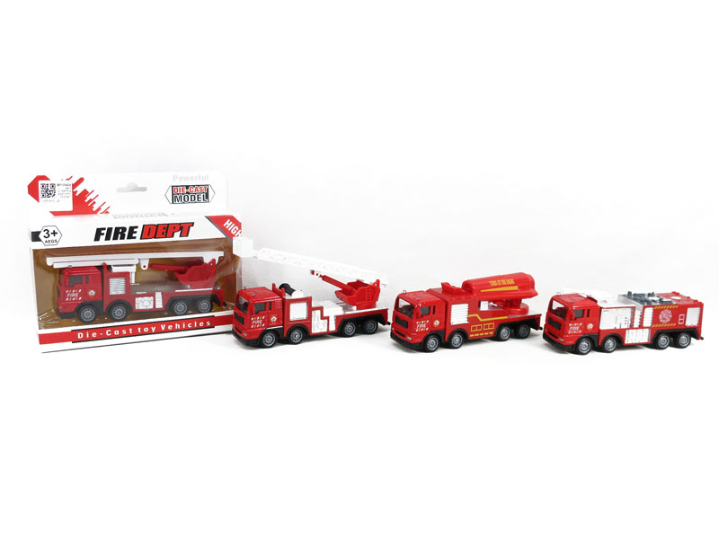 Die Cast Fire Engine Friction(4S) toys