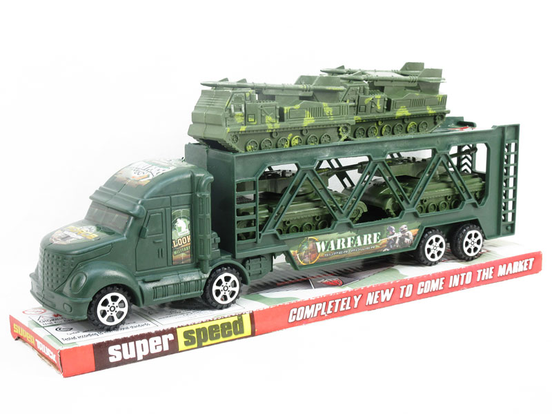 Friction Double Deck Trailer toys