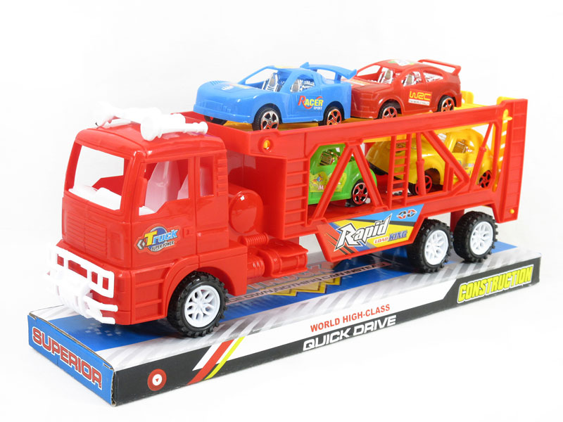 Friction Double Deck Trailer(2C) toys