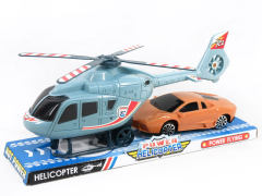 Fricton Helicopter & Free Wheel Car(2C)