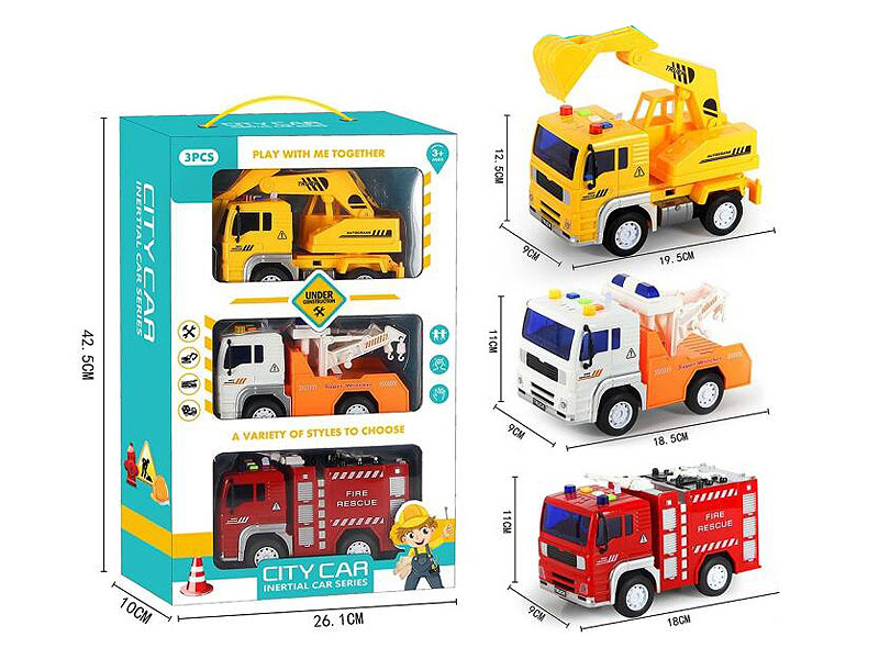 1:20 Friction Construction Truck(3in1) toys