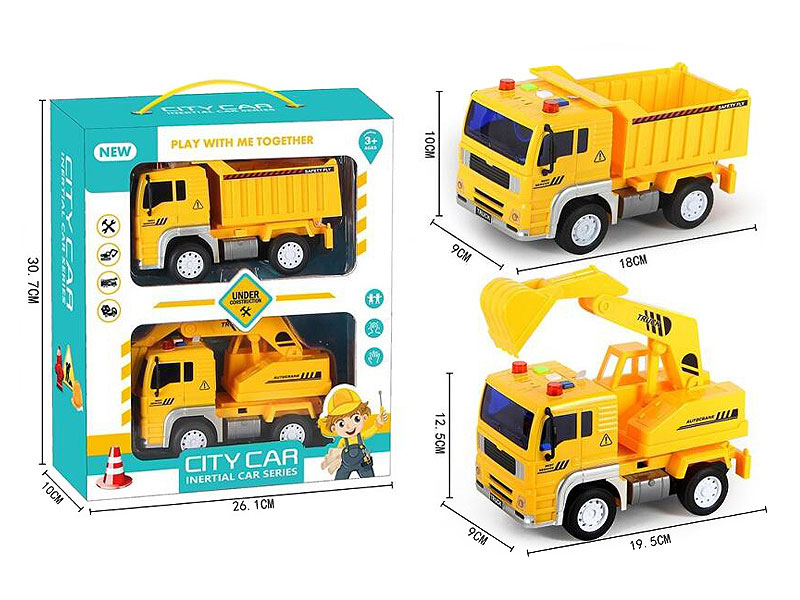 1:20 Friction Construction Truck(2in1) toys