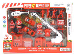 Friction Fire Engine Set