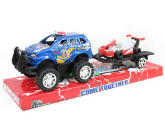 Friction Cross-country Police Car(4C)