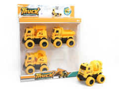 Friction Construction Truck(4in1) toys