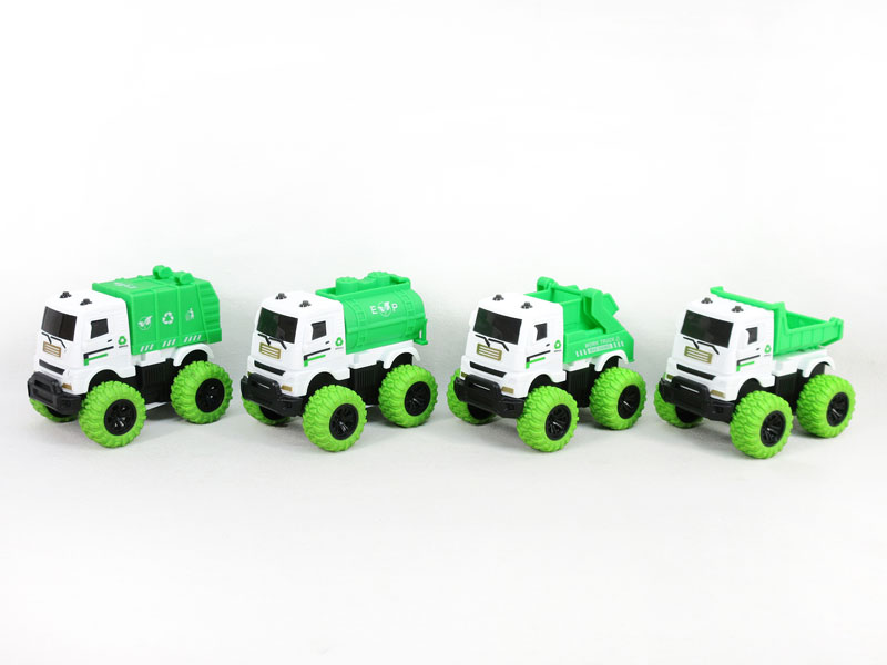 Friction Sanitation Truck(4S) toys