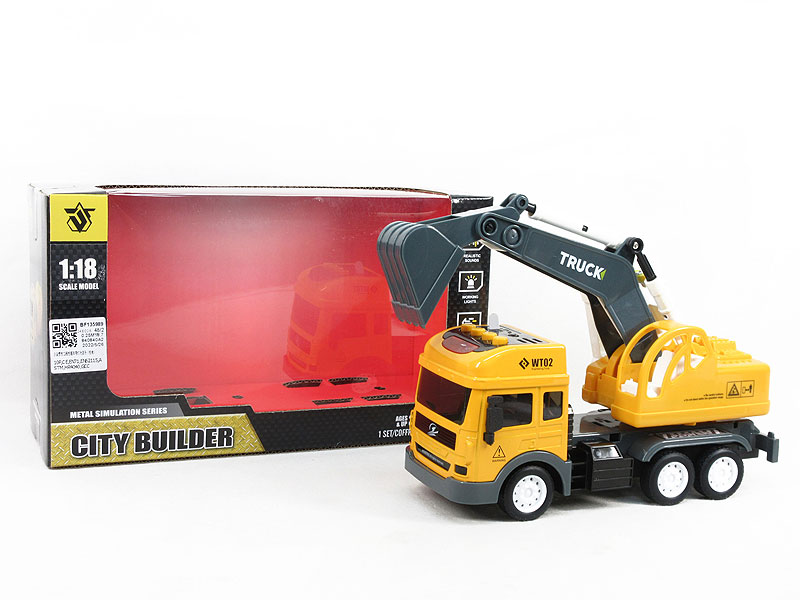 Die Cast Construction Truck Friction W/L_M toys