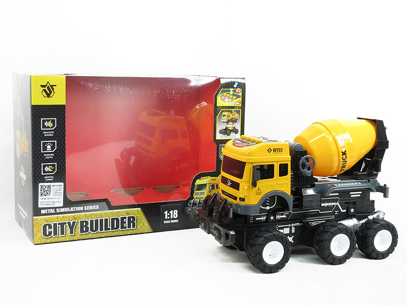 Die Cast Bounce Construction Truck Friction W/L_M toys