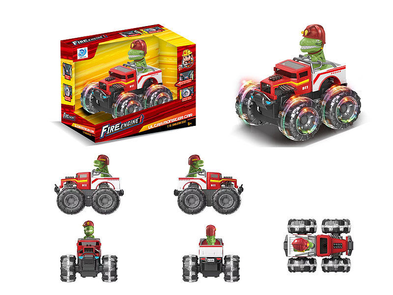 Friction Fire Engine W/L_S toys