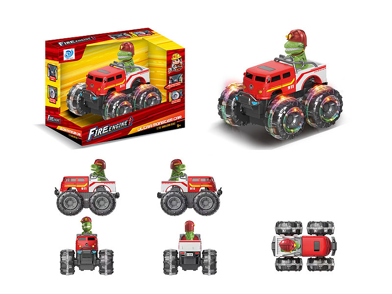 Friction Fire Engine W/L_S toys