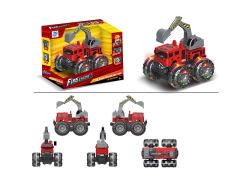 Friction Fire Excavator W/L_S toys