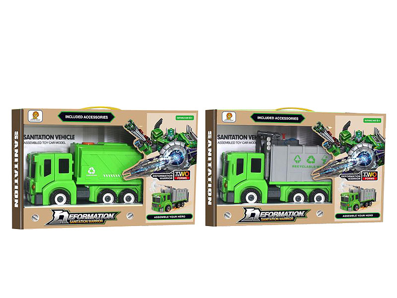 Friction Diy Transforms Sanitation Truck(2S) toys
