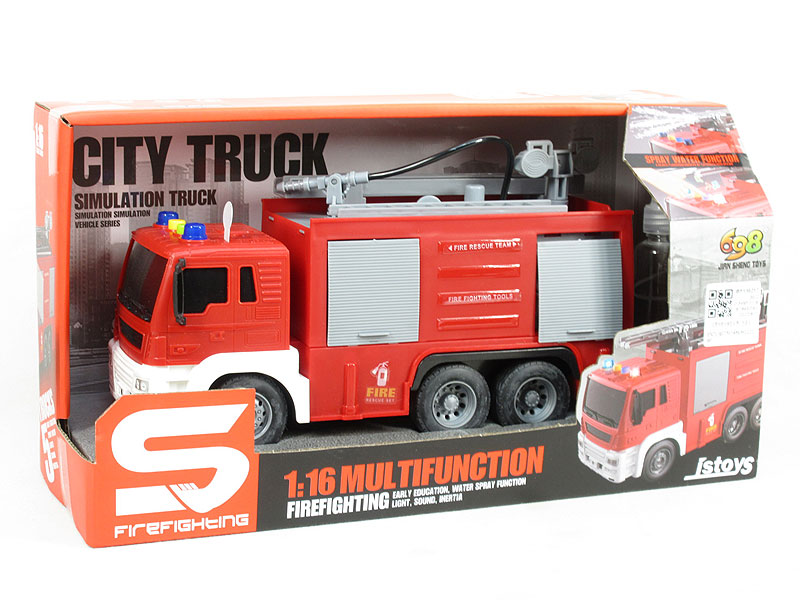 1:16 Friction Fire Engine W/L_M toys
