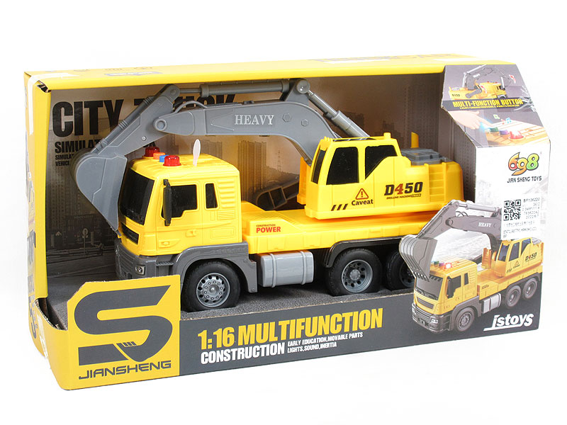 1:16 Friction Construction Truck W/L_M toys