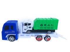 Friction Truck Tow Sanitation Car(4C) toys