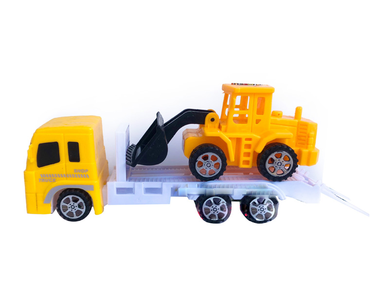 Friction Truck Tow Construction Truck(4C) toys