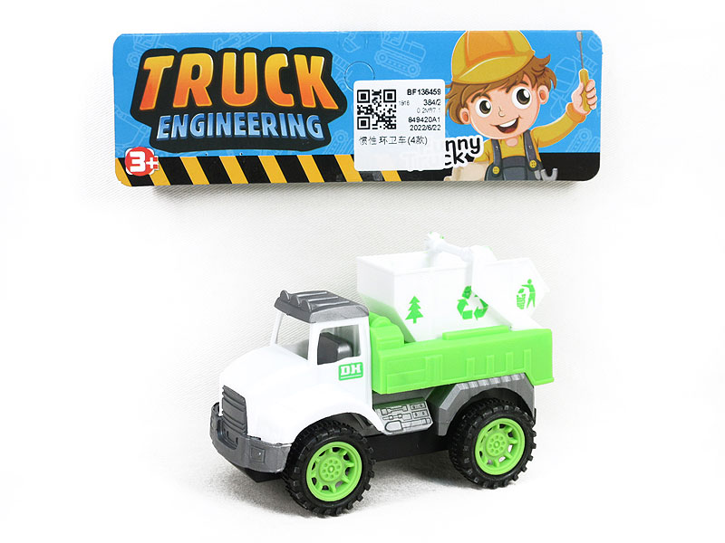 Friction Sanitation Truck(4S) toys