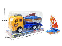 Friction Truck Tow Sailboat toys