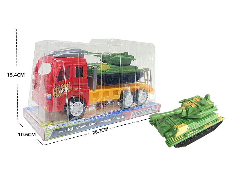 Friction Truck Tow Tank toys