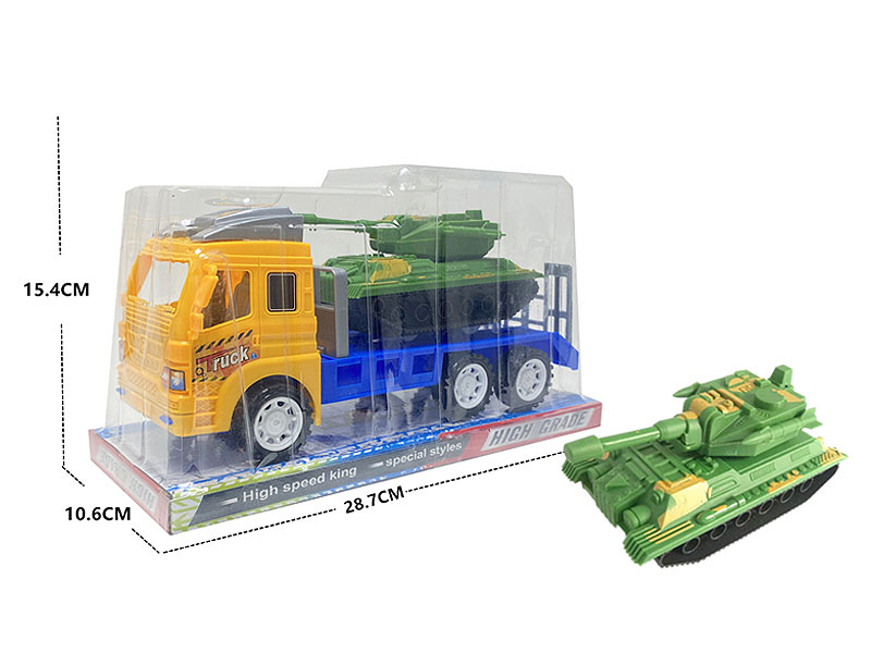 Friction Truck Tow Tank toys