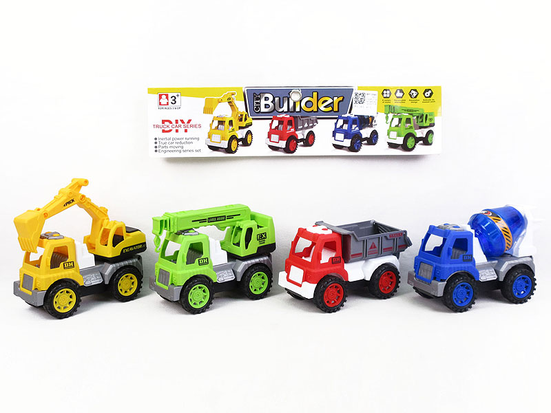 Friction Construction Truck(4in1) toys