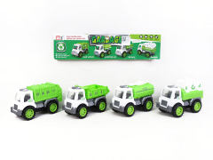 Friction Sanitation Truck(4in1) toys