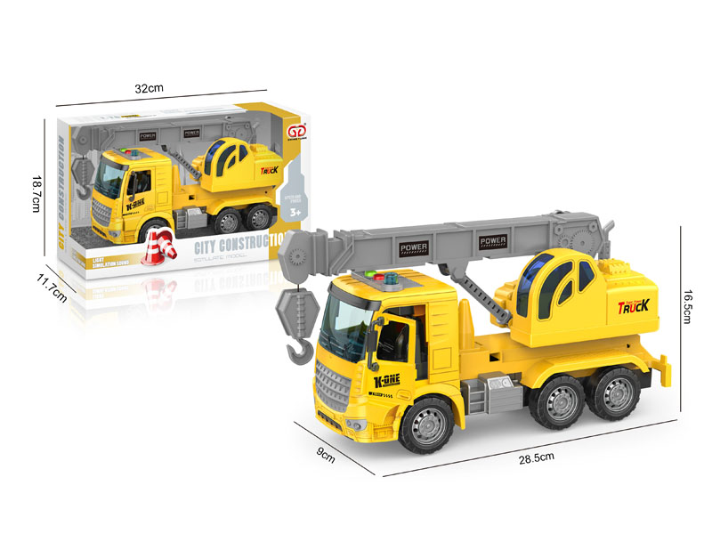 1:16 Friction Construction Truck W/L_S toys