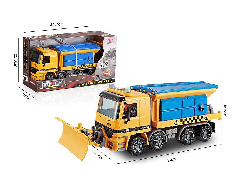 Friction Snow Shoveling Truck W/L toys