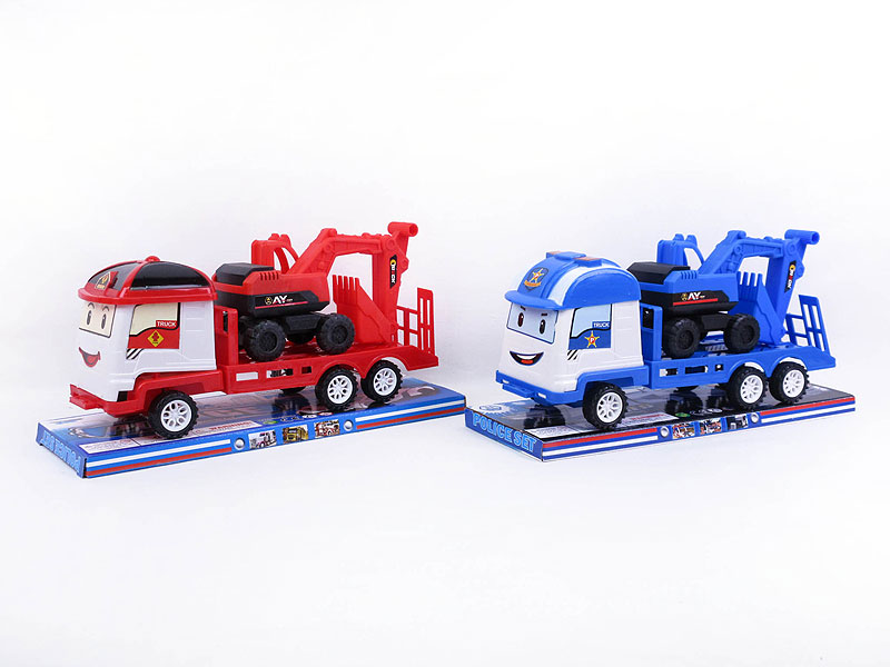 Friction Truck Tow Construction Truck(2C) toys