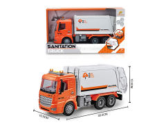 Friction Sanitation Truck W/L_M toys