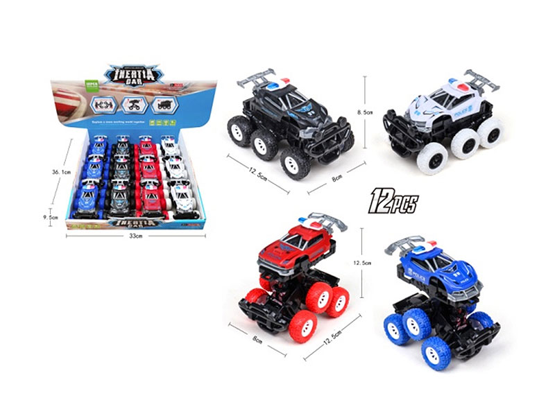 Friction Police Car(12in1) toys