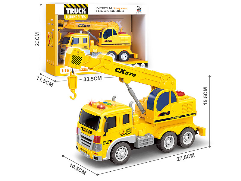 1:16 Friction Construction Truck W/L_M toys