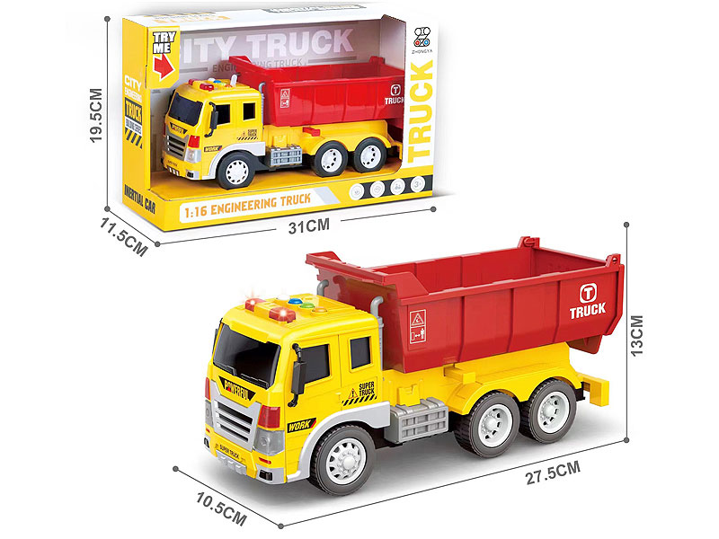 1:16 Friction Construction Truck W/L_M toys