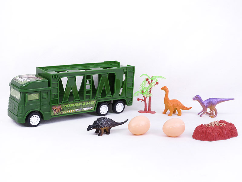 Friction Truck Tow Dinosaur toys