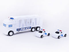 Friction Truck Tow Free Wheel Police Car