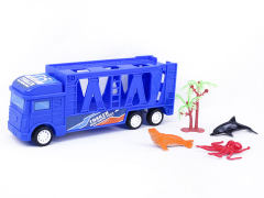 Friction Truck Tow Animal(2C) toys