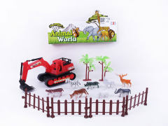 Friction Construction Truck Set(2C)